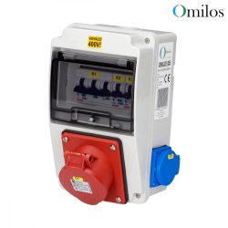   OMILOS OMLD105 Szerelt ipari elosztótábla vezetékezve IP44