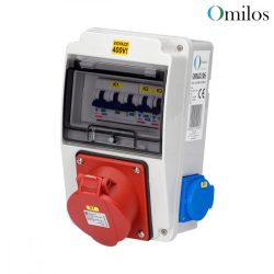   OMILOS OMLD106 Szerelt ipari elosztótábla vezetékezve IP44