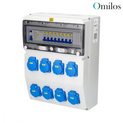   OMILOS OMLD115 Szerelt ipari elosztótábla vezetékezve IP44
