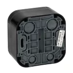 Orno Falon kívüli dugalj, fekete, 2P+F,16A, 230V, IP20 OR-OE-7205