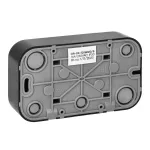 Orno Falon kívüli dupla dugalj, fekete, 2x(2P+F),16A, 230V, IP20 OR-OE-7206