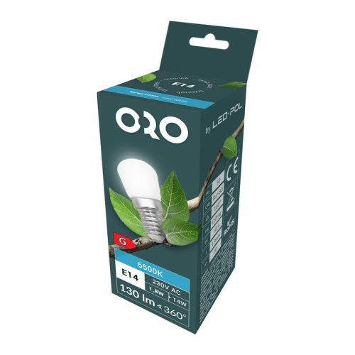 ORO-E14-T20-1,8W-WW LED hűtőizzó Fényforrás, ORO03030 SpectrumLED