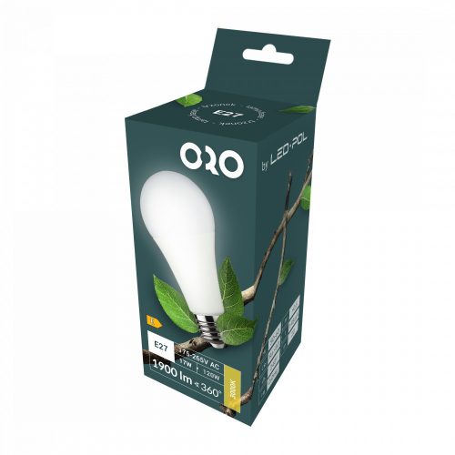ORO-ATOS-E27-A65-17W-WW LED fényforrás, ORO04104 SpectrumLED