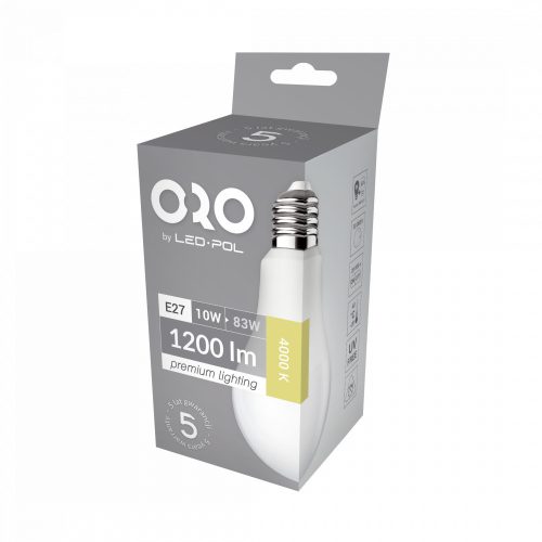 ORO-PREMIUM-E27-A60-10W-XP-WW LED fényforrás, ORO04117 SpectrumLED