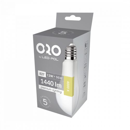ORO-PREMIUM-E27-A60-12W-XP-DW LED fényforrás, ORO04121 SpectrumLED