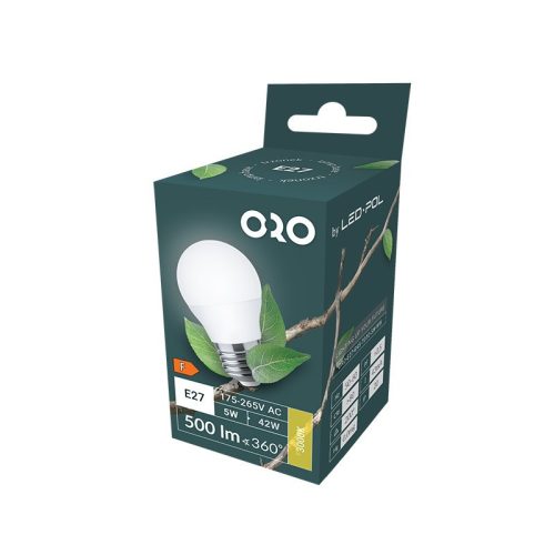 ORO-E27-G45-TOTO-5W-WW LED kisgömb izzó, ORO04171 SpectrumLED