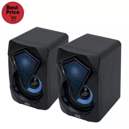   SAL PCS 230 multimédia hangszórópár, 2x3 W, RGB LED effekt, AUX, BT, USB tápkábel, PCS_230