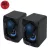 SAL PCS 230 multimédia hangszórópár, 2x3 W, RGB LED effekt, AUX, BT, USB tápkábel, PCS_230