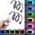 TV háttér RGB világítás 5V USB csatlakozóval 10 gombos RF távirányítóval (PL9614)