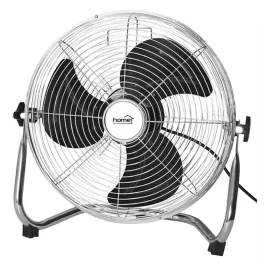   Home PVR 35 padlóventilátor, 60 W, 3 fokozat, 35 cm-es lapátátmérő, állítható fejdőlésszög, fém lapátok, fém rács, PVR_35