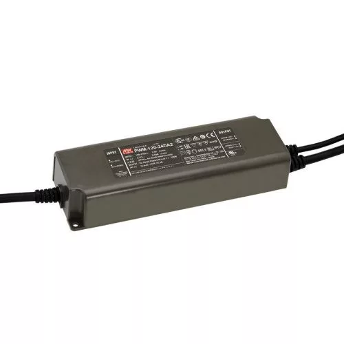 Mean Well PWM-120-24DA2 LED-tápegység, 12 V DC, IP67
