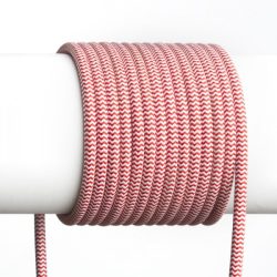   FIT 3x0,75 1bm textil kábel piros/fehér, Rendl Light Studio R12227