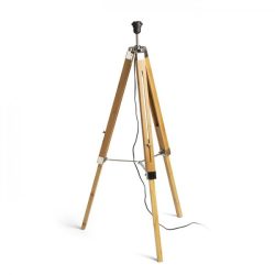   ALVIS állólámpa  bambusz/króm 230V E27 28W, Rendl Light Studio R13340
