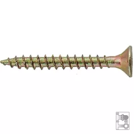 Forgácslapcsavar R2 4.0 x 45 acél,sárgított