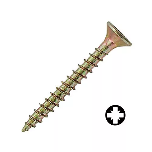 Forgácslapcsavar R2 5.0 x 45 acél,sárgított