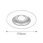 Rábalux 1046 Lite Beltéri Ráépíthető és Beépíthető lámpa fehér- GU10 1x MAX 50, IP44/ IP40