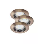 Rábalux 1048 Lite Beltéri Ráépíthető és Beépíthető lámpa bronz- GU10 1x MAX 50, IP44/ IP40