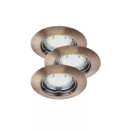   Rábalux 1048 Lite Beltéri Ráépíthető és Beépíthető lámpa bronz- GU10 1x MAX 50, IP44/ IP40