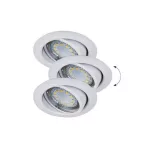 Rábalux 1049 Lite Beltéri Ráépíthető és Beépíthető lámpa fehér- GU10 1x MAX 50, IP40