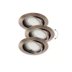 Rábalux 1051 Lite Beltéri Ráépíthető és Beépíthető lámpa bronz- GU10 1x MAX 50, IP40