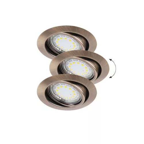 Rábalux 1051 Lite Beltéri Ráépíthető és Beépíthető lámpa bronz- GU10 1x MAX 50, IP40