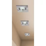 Rábalux 1054 Lite Beltéri Ráépíthető és Beépíthető lámpa szatin króm- GU10 1x MAX 50, IP44/ IP40