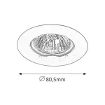 Rábalux 1087 Spot relight Beltéri Ráépíthető és Beépíthető lámpa fehér- GU5.3 12V 1x MAX 50, IP20