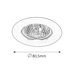 Rábalux 1090 Spot relight Beltéri Ráépíthető és Beépíthető lámpa bronz- GU5.3 12V 1x MAX 50, IP20