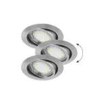 Rábalux 1166 Lite Beltéri Ráépíthető és Beépíthető lámpa szatin króm- GU10 1x MAX 50, IP40