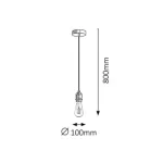 Rábalux 1418 Fixy Beltéri Függeszték ezüst- E27 1x MAX 60, IP20