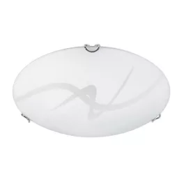   Rábalux 1818 Soley Beltéri Mennyezeti lámpa fehér-fehér mintás E27 1x MAX 60, IP20