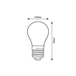 Rábalux 1987 Filament-LED Fényforrás 4W meleg fehér 2700K E27