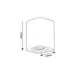 Rábalux 2050 Kobald Beltéri Ráépíthető és Beépíthető lámpa matt fehér- GU10 1x MAX 42, IP20