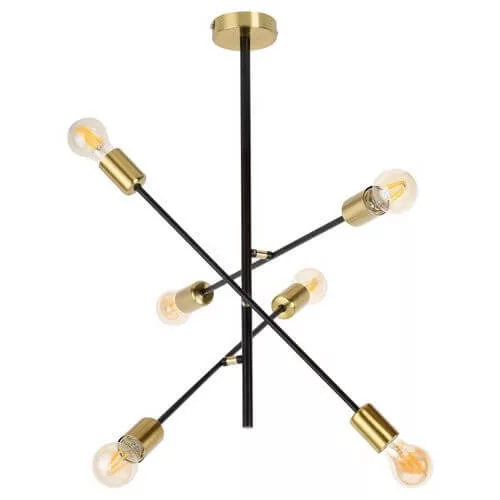 Rábalux 2104 Lanny Beltéri Függeszték fekete- E27 6x MAX 15, IP20