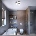 Rábalux 2113 Becca Beltéri Fürdőszobai lámpa króm-fehér G9 3X MAX 28, IP44