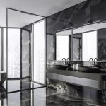 Rábalux 2167 Evan Beltéri Fürdőszobai lámpa matt fekete-fehér LED 18, IP44