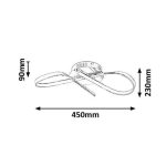 Rábalux 2187 Aniela Beltéri Mennyezeti lámpa króm- LED 20, IP20