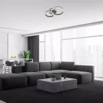 Rábalux 2229 Avalon Beltéri Mennyezeti lámpa súrolt alumínium-fehér LED 50, IP20
