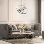 Rábalux 2230 Avalon Beltéri Függeszték súrolt alumínium-fehér LED 75, IP20