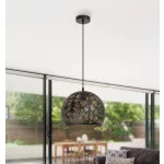 Rábalux 2276 Manorca Beltéri Függeszték fekete-fekete E27 1x MAX 40, IP20