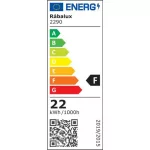 Rábalux 2290 Rasmus Mennyezeti lámpa ezüst-fehér LED 22, IP20 - Utolsó darabok!!