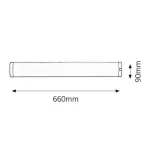 Rábalux 2329 Soft Beltéri Pultmegvilágító lámpa ezüst- G13 T8 1x MAX 18, IP20