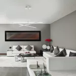 Rábalux 2480 Meredith Beltéri Függeszték króm-fehér LED 18, IP20