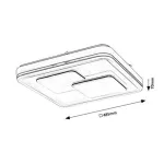 Rábalux 2604 Hecate Beltéri Mennyezeti lámpa fekete-fehér LED 40, IP20