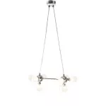 Rábalux 2624 Briella Beltéri Függeszték króm-fehér G9 8x MAX 28, IP20