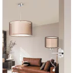 Rábalux 2629 Anastasia Beltéri Fali lámpa króm-barna E27 1x MAX 60 + LED 1, IP20