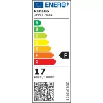 Rábalux 2680 Shaun Ráépíthető és Beépíthető lámpa fekete-fehér LED 17, IP20