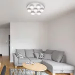 Rábalux 2715 Elsa Beltéri Mennyezeti lámpa matt fehér-fehér LED 7x 6, IP20