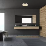 Rábalux 3054 Slava Beltéri Fürdőszobai lámpa fekete-fehér LED 18, IP44