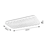 Rábalux 3087 Eldrick Beltéri lámpa, Mennyezeti lámpa, fehér-fehér LED 36, IP20
